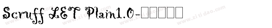 Scruff LET Plain1.0字体转换